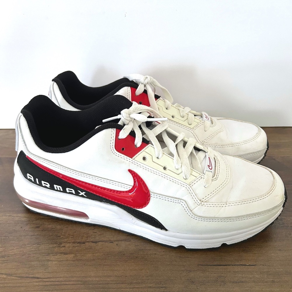 Nike Air Max LTD 3 Mens 11 EUC White University Red BV1171-100 Athletic Sneakers